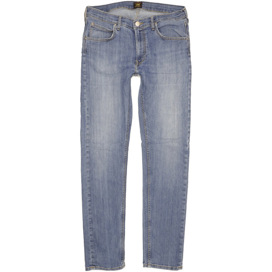 Lee Daren Men Blue Straight Slim Stretch Jeans W34 L33
