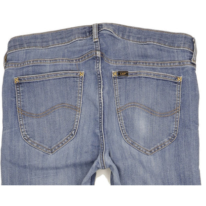 Lee Daren Men Blue Straight Slim Stretch Jeans W34 L33