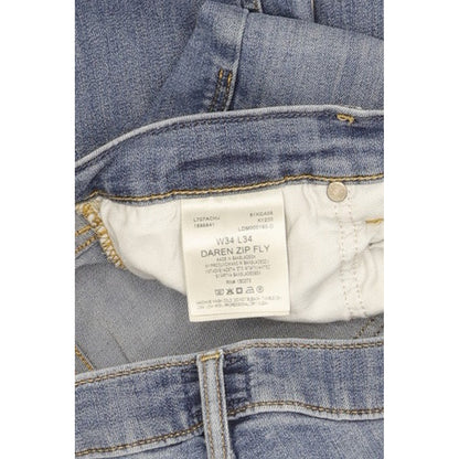 Lee Daren Men Blue Straight Slim Stretch Jeans W34 L33