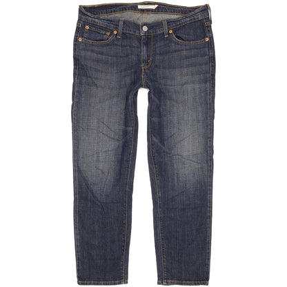 Levi's Women Blue Tapered Relaxed Boyfriend Stretch Jeans W29 L28
