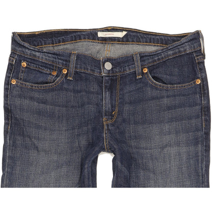 Levi's Women Blue Tapered Relaxed Boyfriend Stretch Jeans W29 L28