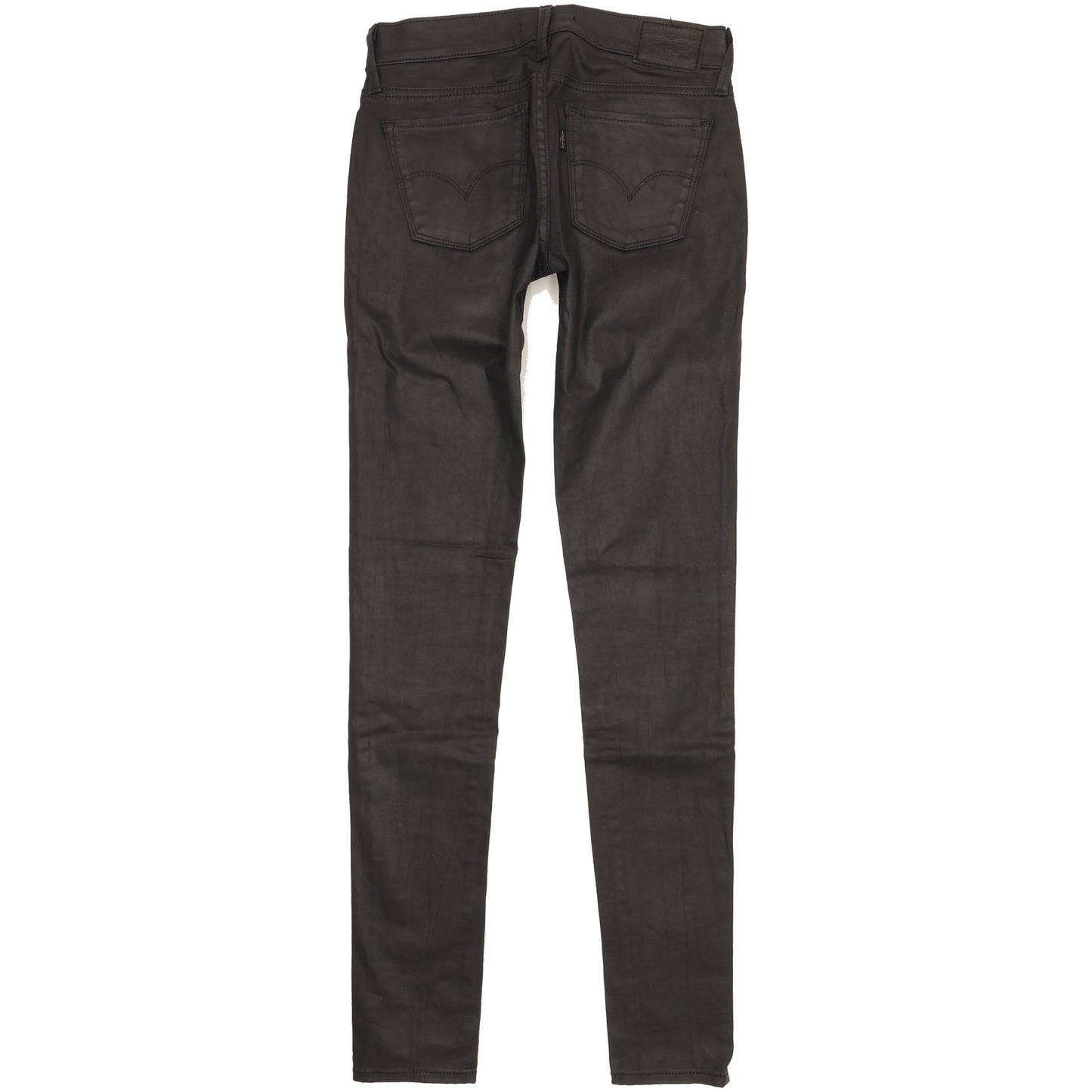 Levi's 710 Super Women Black Skinny Slim Stretch Jeans W25 L31