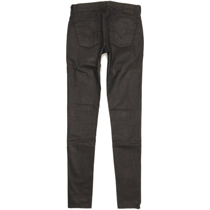 Levi's 710 Super Women Black Skinny Slim Stretch Jeans W25 L31