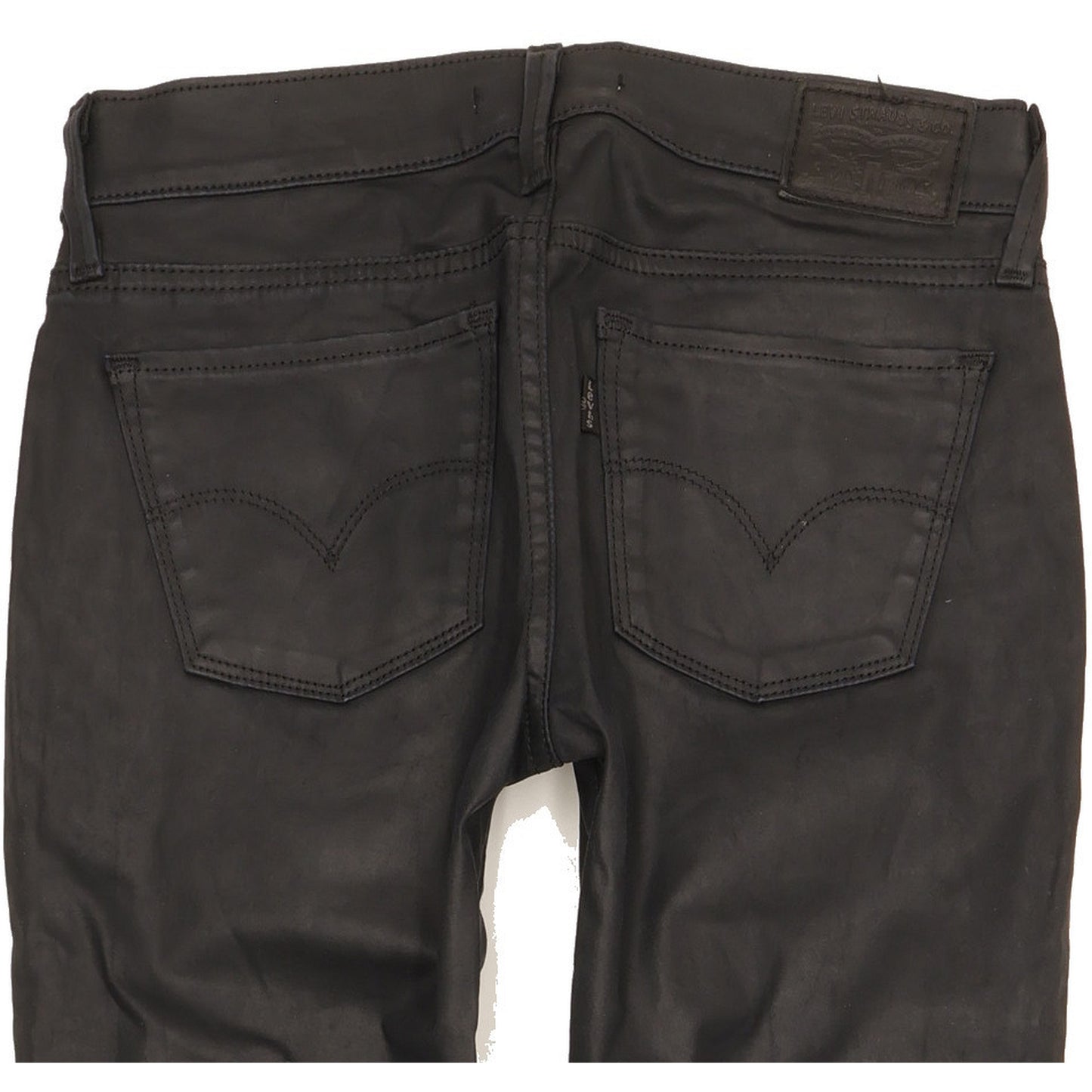 Levi's 710 Super Women Black Skinny Slim Stretch Jeans W25 L31