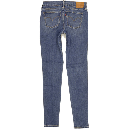 Levi's 710 Super Women Blue Skinny Slim Stretch Jeans W28 L32