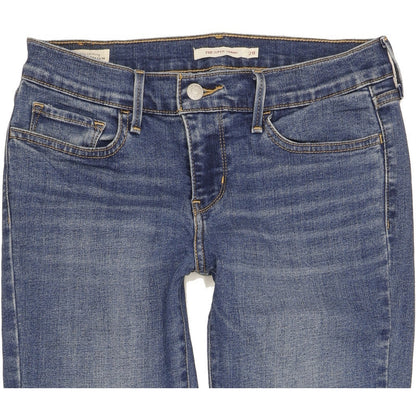 Levi's 710 Super Women Blue Skinny Slim Stretch Jeans W28 L32