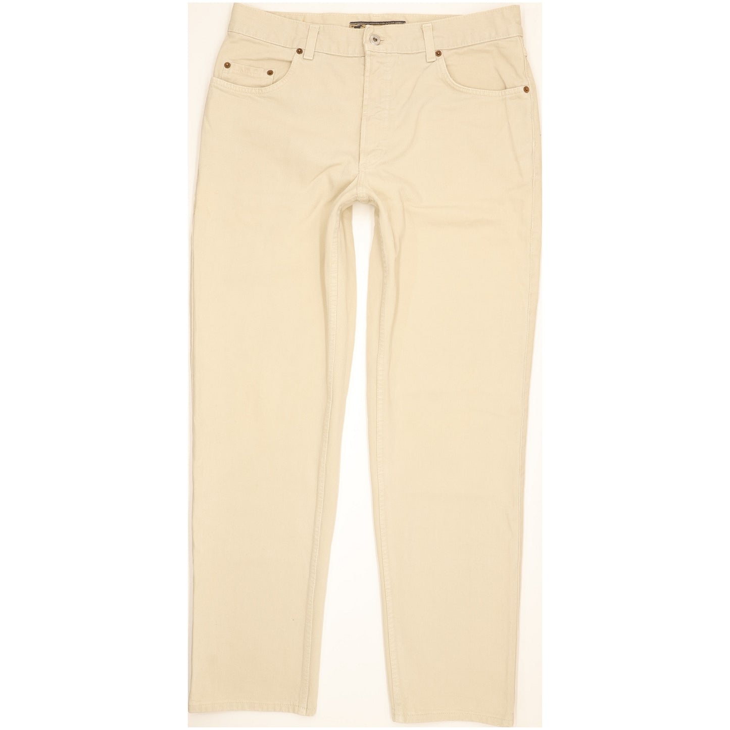 Mustang Men Beige Straight Regular Jeans W35 L32