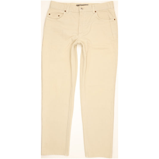 Mustang Men Beige Straight Regular Jeans W35 L32