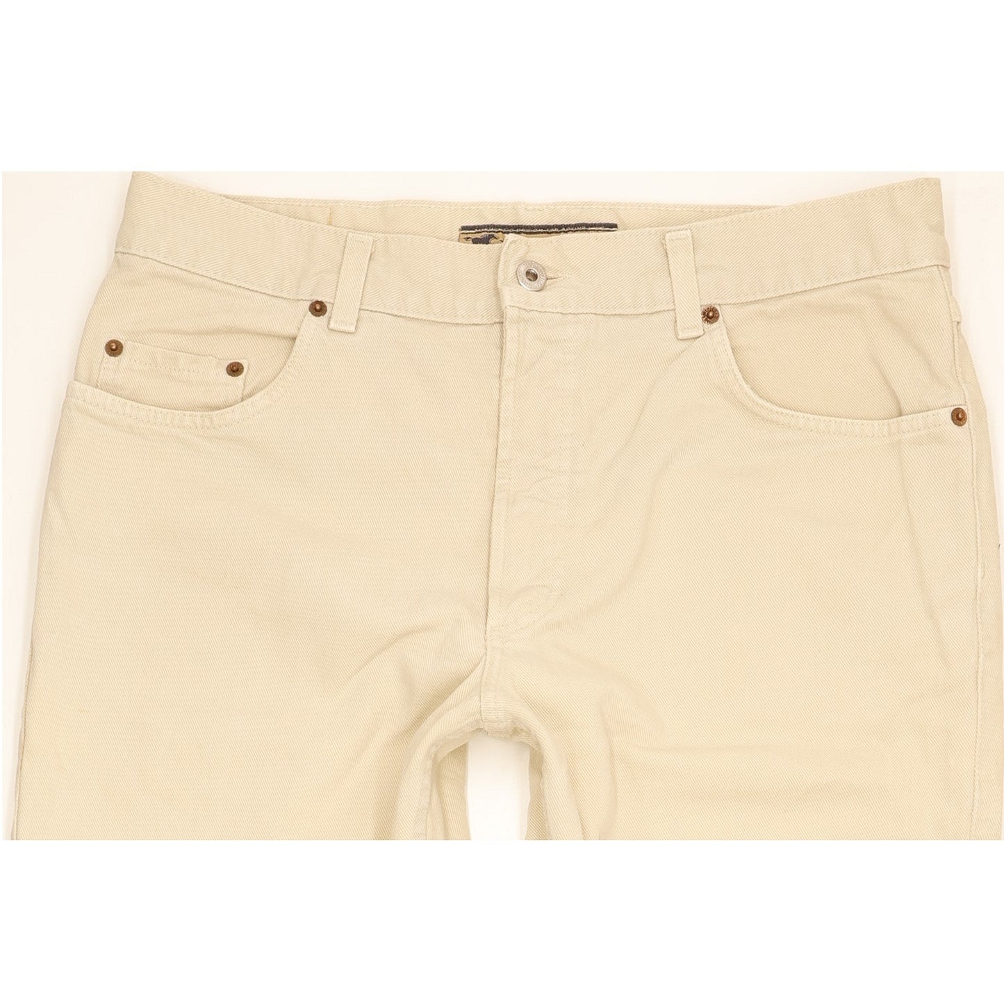 Mustang Men Beige Straight Regular Jeans W35 L32