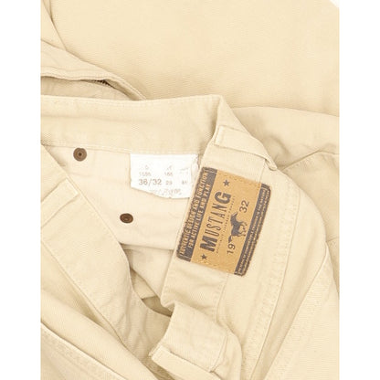Mustang Men Beige Straight Regular Jeans W35 L32