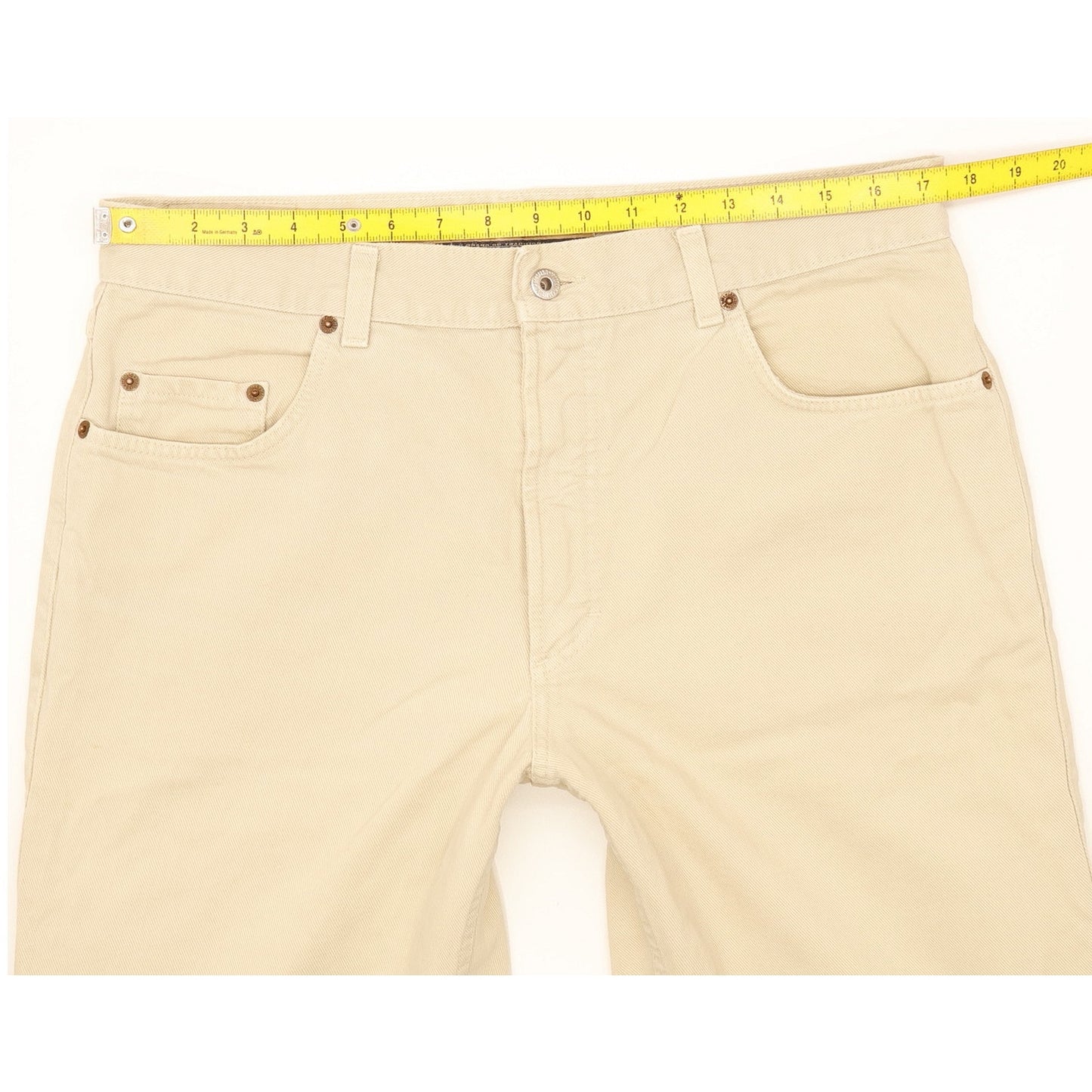 Mustang Men Beige Straight Regular Jeans W35 L32