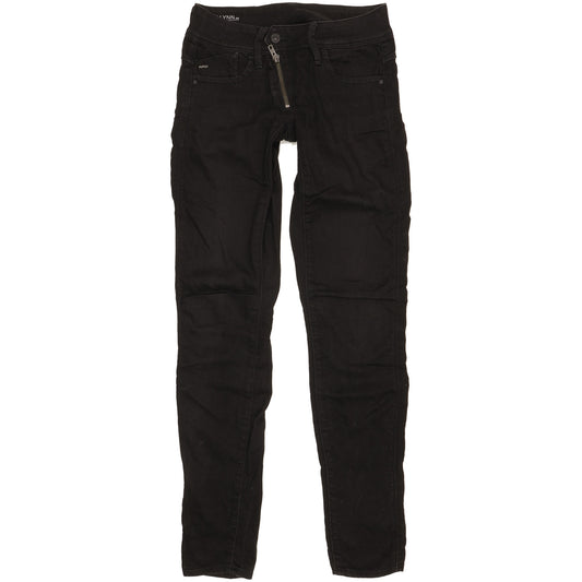 G-Star Lynn Women Black Skinny Slim Stretch Jeans W25 L32