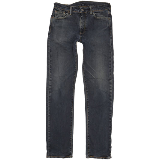 Levi's 513 Men Blue Straight Slim Stretch Jeans W30 L34
