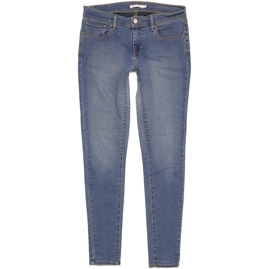 Levi's 710 Super Women Blue Skinny Slim Stretch Jeans W31 L32