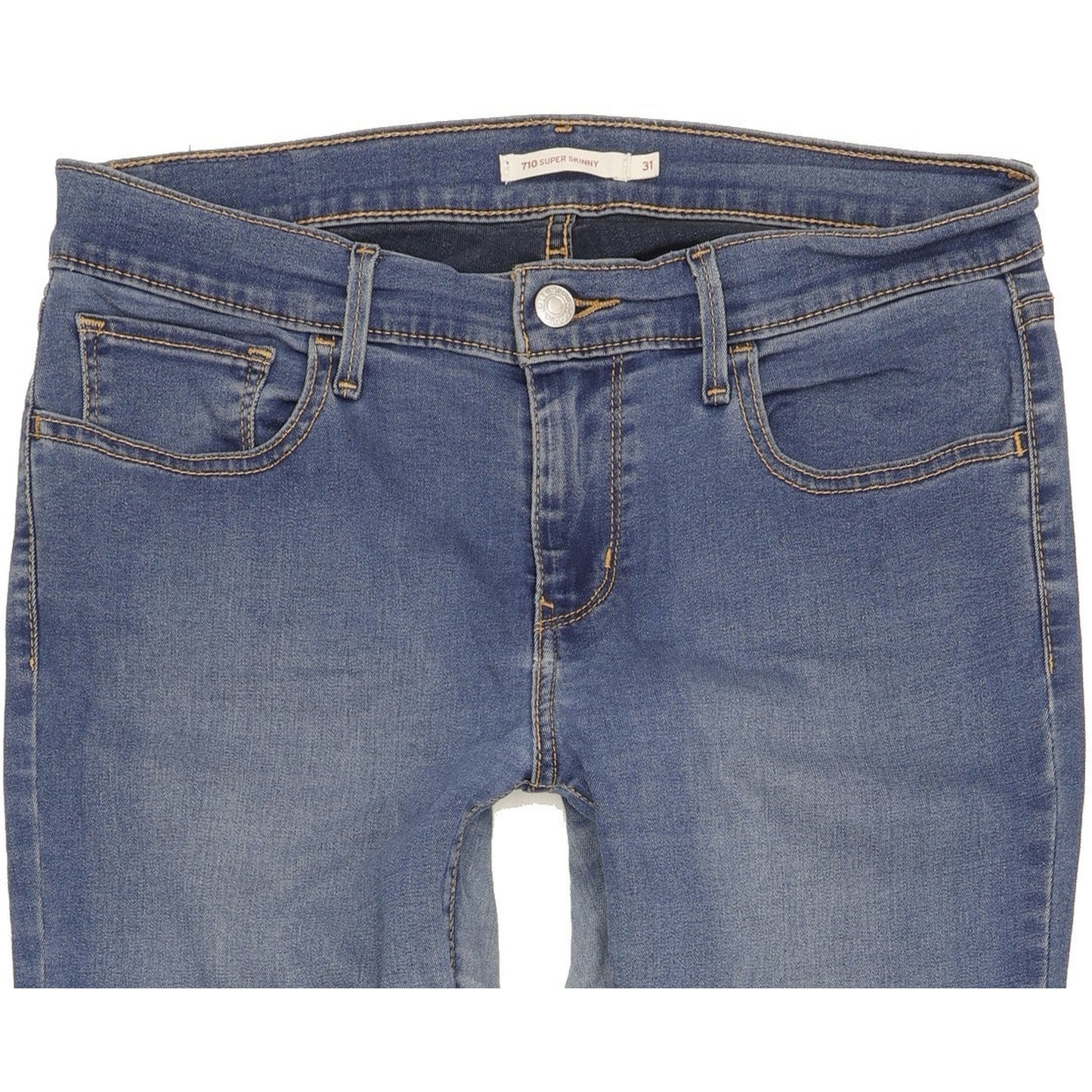 Levi's 710 Super Women Blue Skinny Slim Stretch Jeans W31 L32