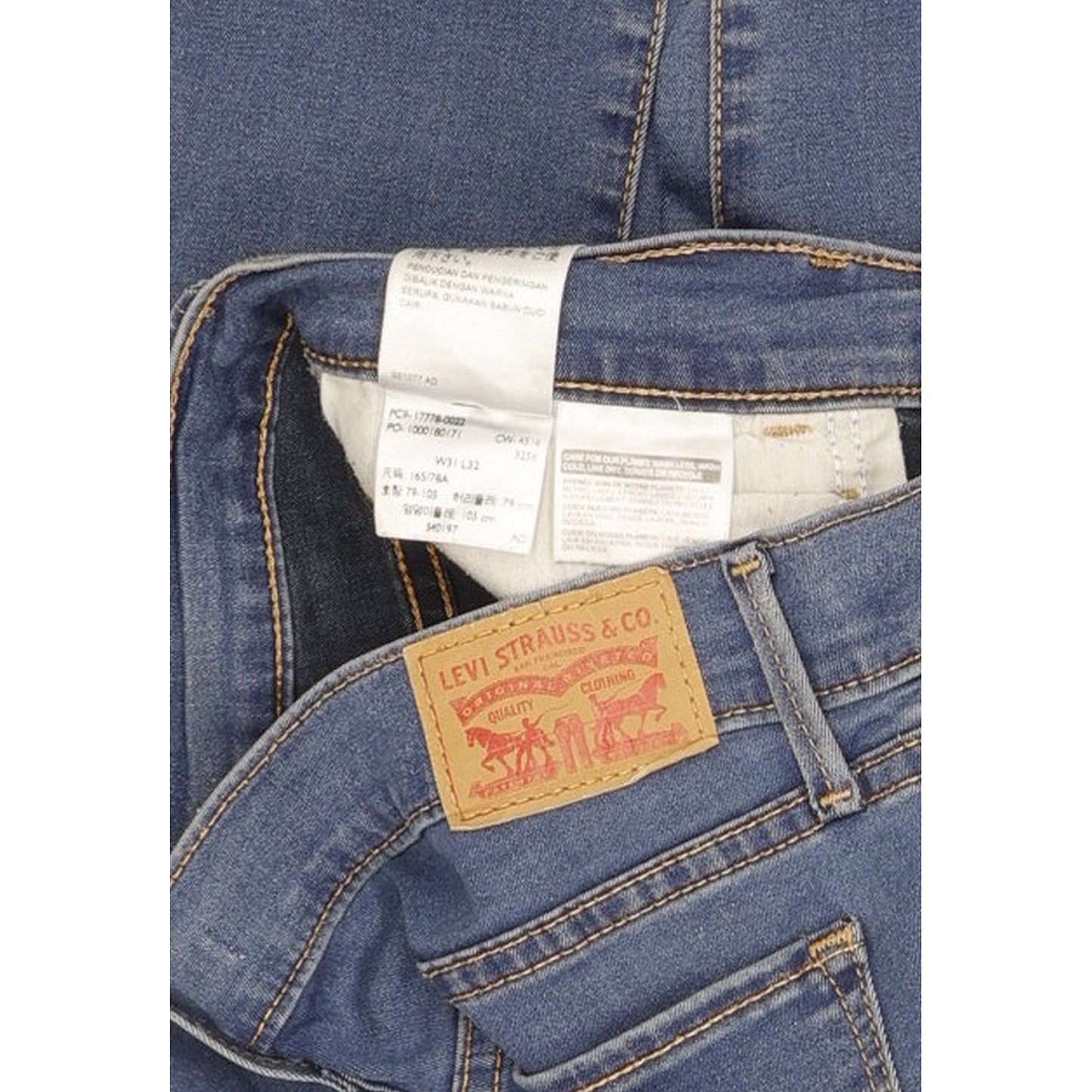 Levi's 710 Super Women Blue Skinny Slim Stretch Jeans W31 L32