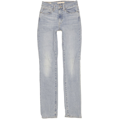 Levi's 724 Women Blue Straight Slim Stretch Jeans W27 L34