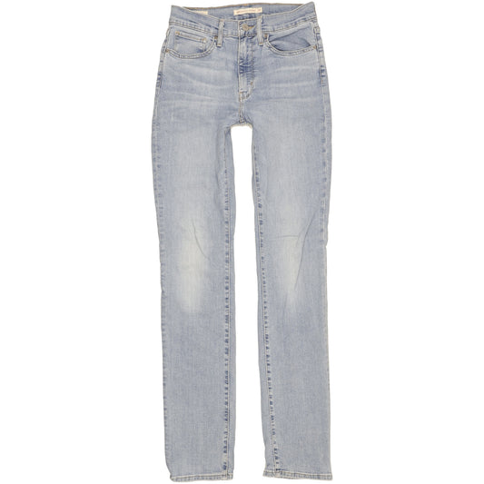 Levi's 724 Women Blue Straight Slim Stretch Jeans W27 L34