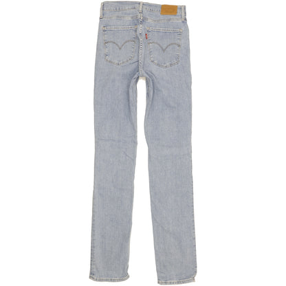 Levi's 724 Women Blue Straight Slim Stretch Jeans W27 L34