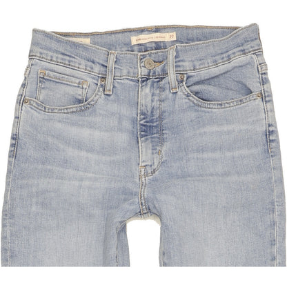 Levi's 724 Women Blue Straight Slim Stretch Jeans W27 L34