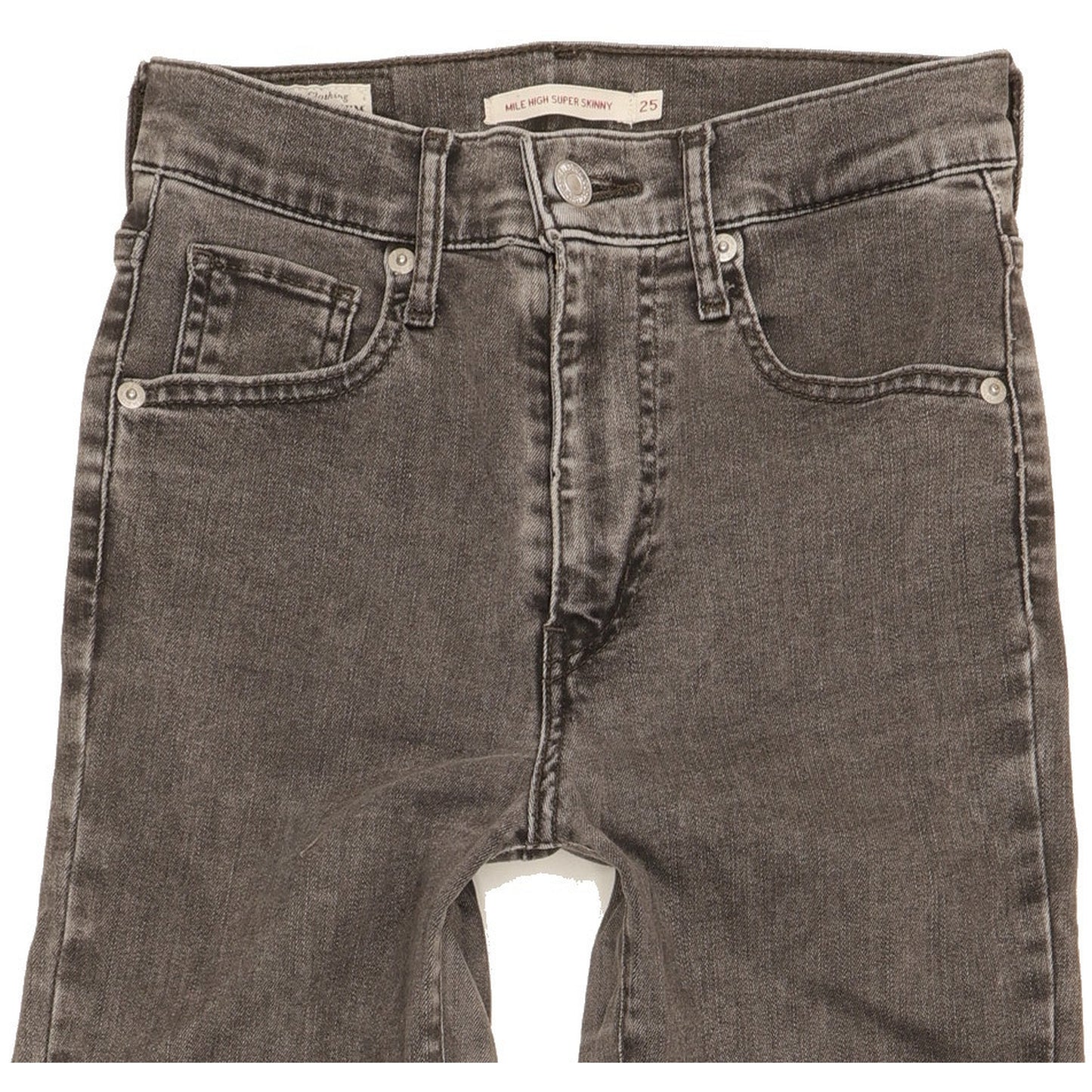 Levi's Mile Women Grey Skinny Slim Stretch Jeans W25 L30