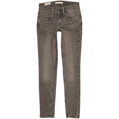 Levi's 710 Super Men Grey Skinny Slim Stretch Jeans W24 L27