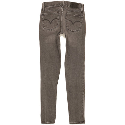 Levi's 710 Super Men Grey Skinny Slim Stretch Jeans W24 L27