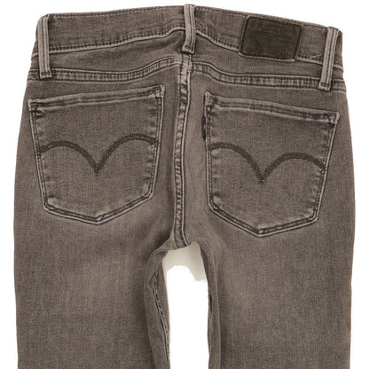 Levi's 710 Super Men Grey Skinny Slim Stretch Jeans W24 L27