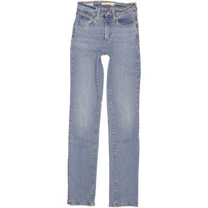 Levi's 724 Women Blue Straight Slim Stretch Jeans W24 L32