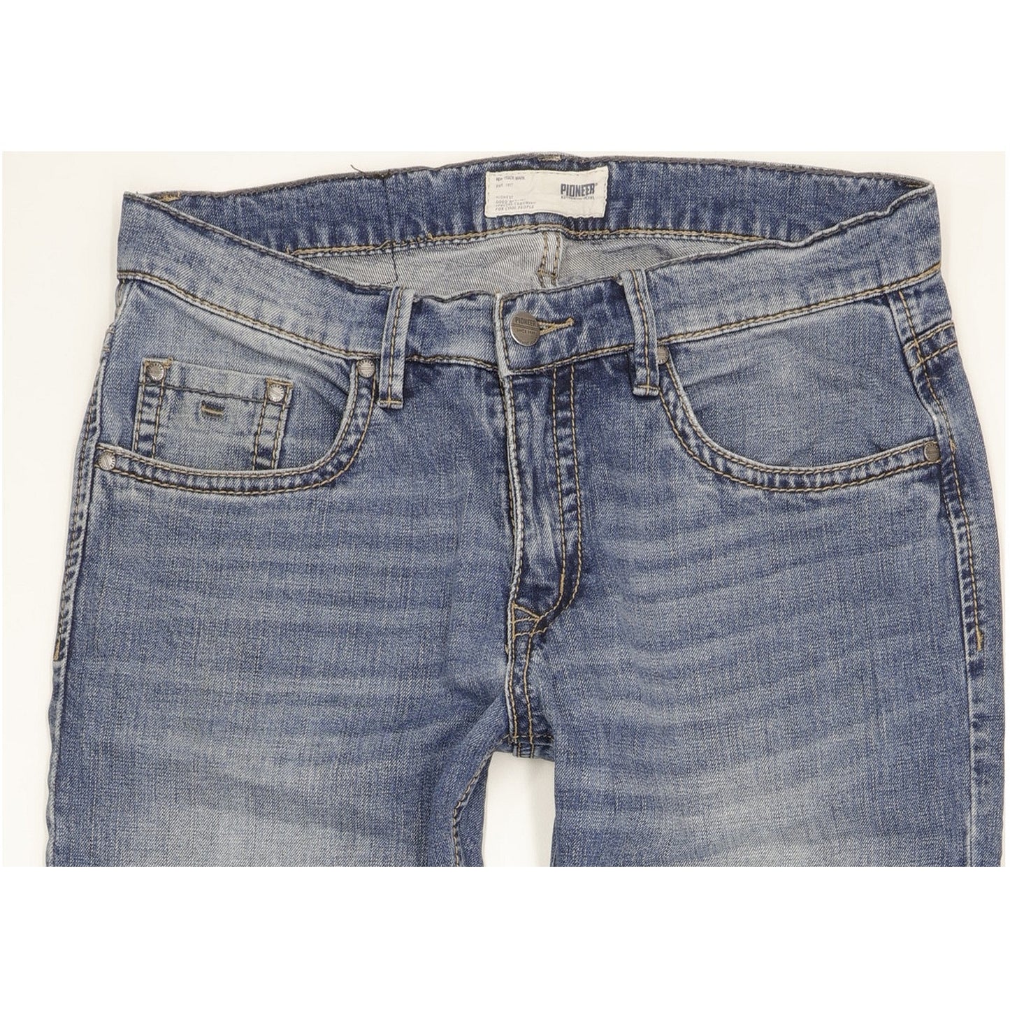 Pioneer Rando Men Blue Straight Regular Stretch Jeans W33 L30