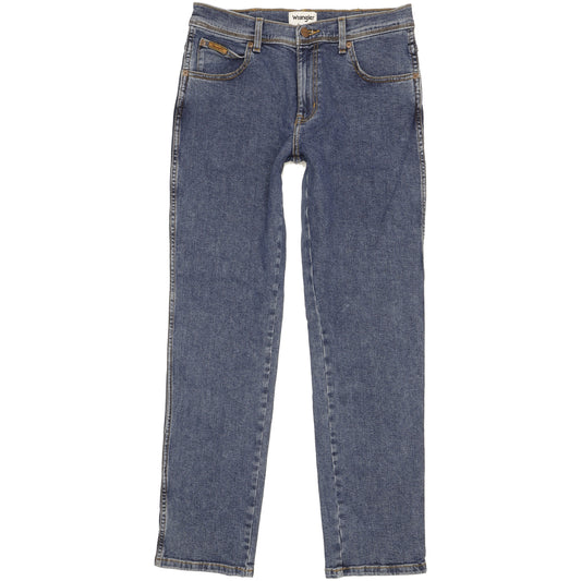 Wrangler Texas Men Blue Straight Slim Stretch Jeans W32 L31