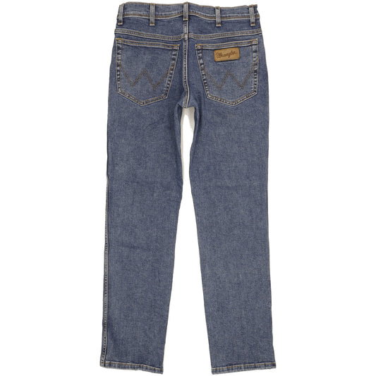 Wrangler Texas Men Blue Straight Slim Stretch Jeans W32 L31