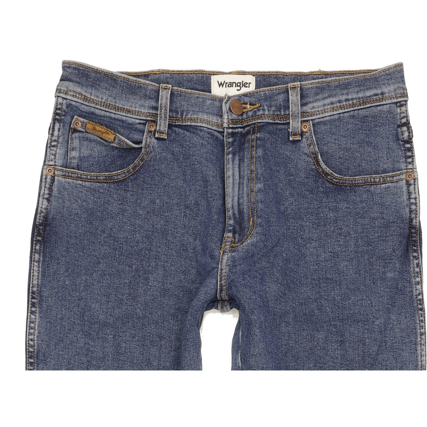 Wrangler Texas Men Blue Straight Slim Stretch Jeans W32 L31