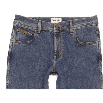 Wrangler Texas Men Blue Straight Slim Stretch Jeans W32 L31