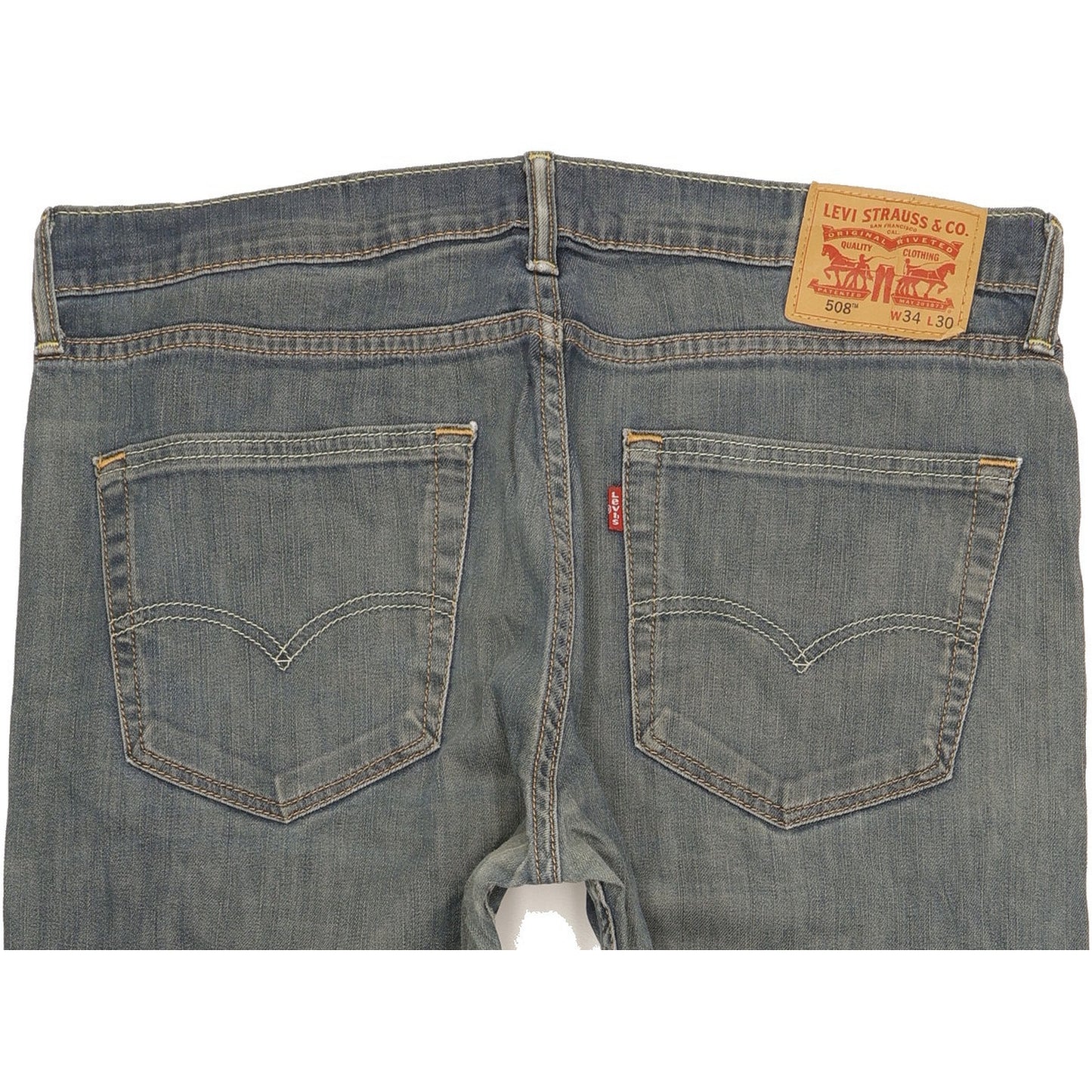 Levi's 508 Women Blue Straight Regular Stretch Jeans W35 L29