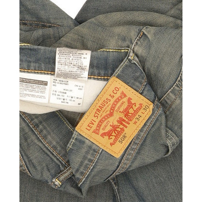 Levi's 508 Women Blue Straight Regular Stretch Jeans W35 L29