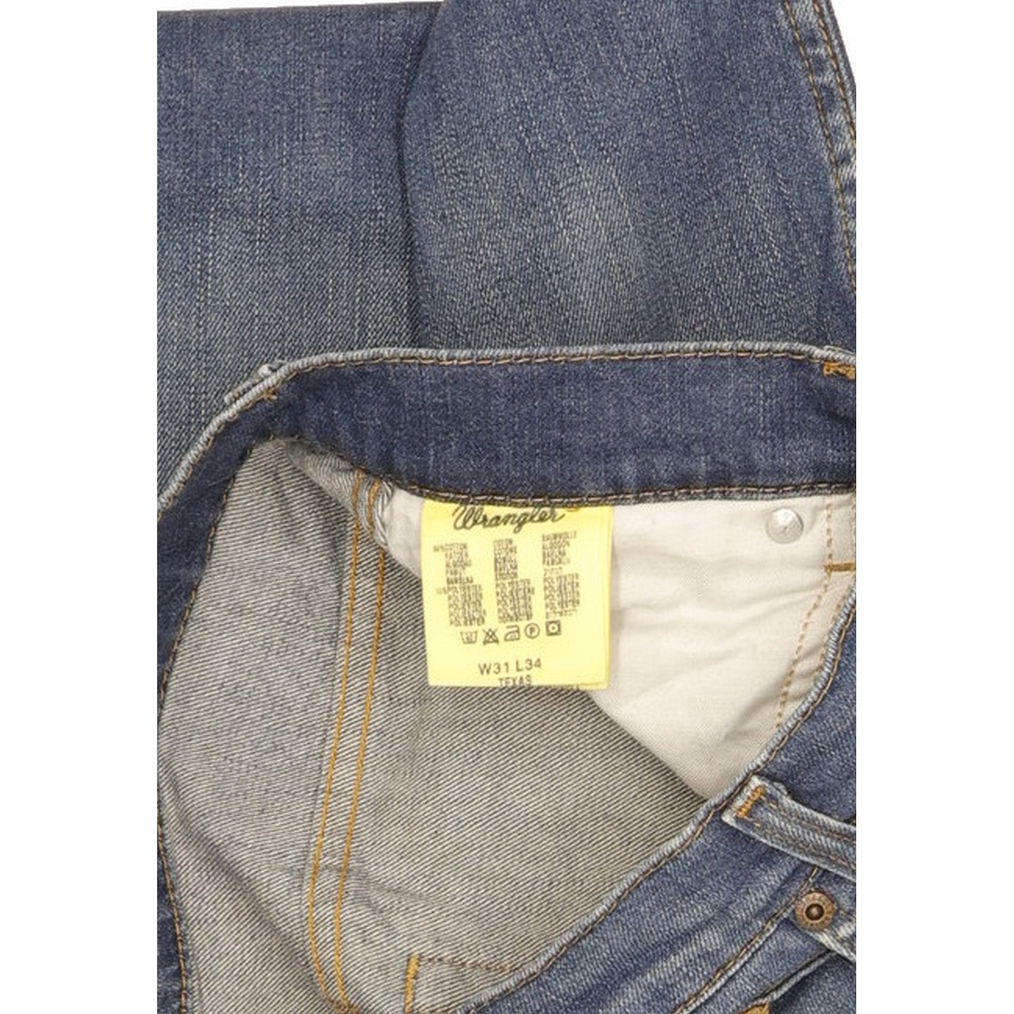 Wrangler Texas Men Blue Straight Regular Jeans W31 L34