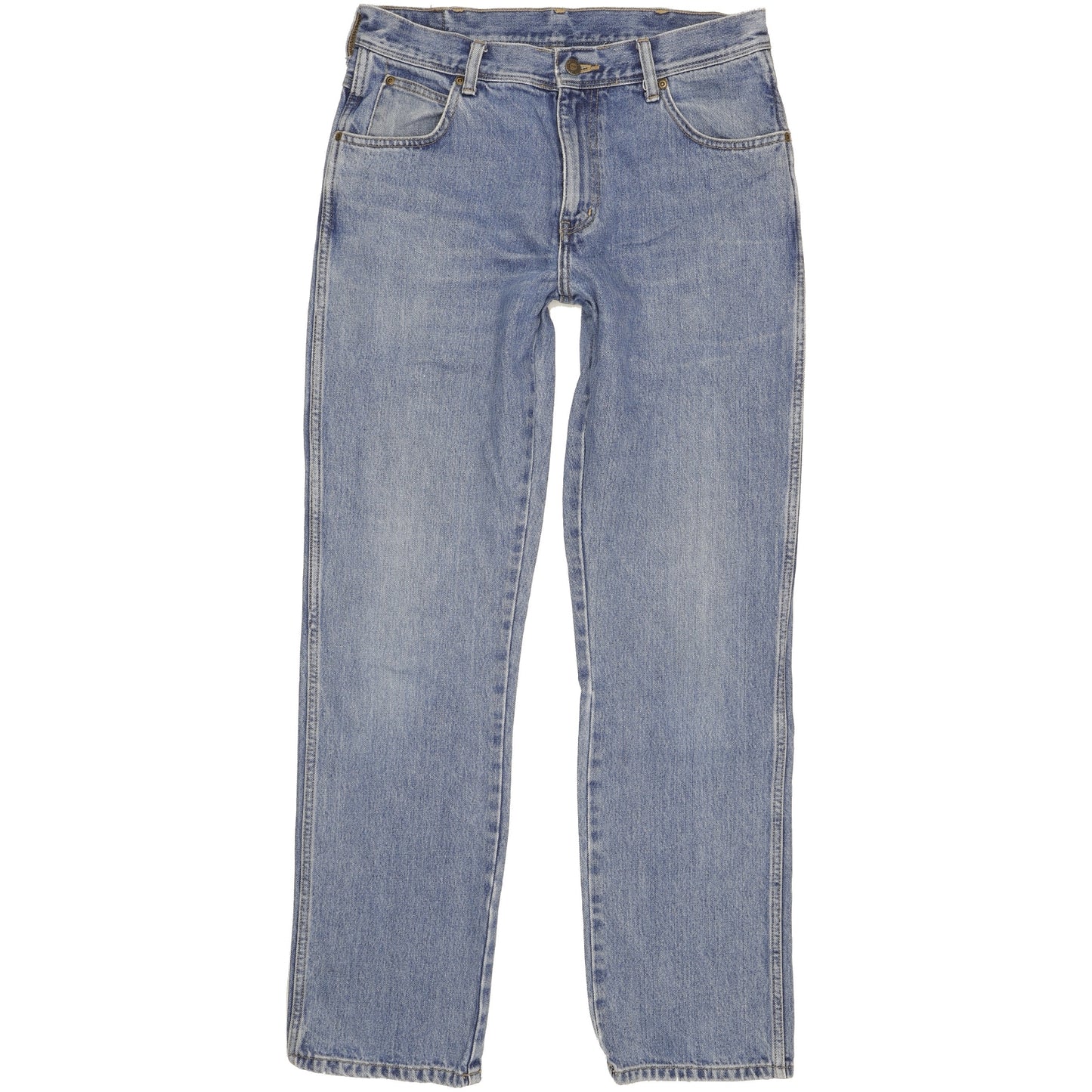 Wrangler Durable Quality Men Blue Straight Regular Jeans W33 L32