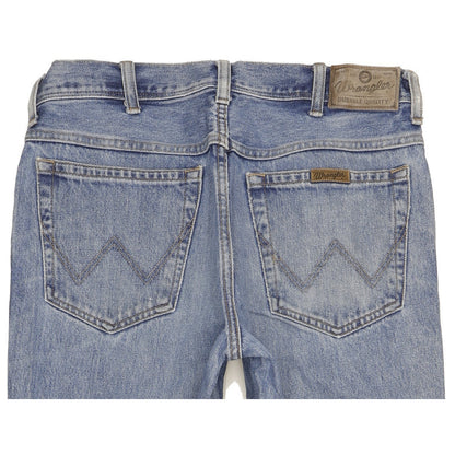 Wrangler Durable Quality Men Blue Straight Regular Jeans W33 L32