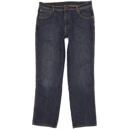 Wrangler Men Blue Straight Regular Stretch Jeans W34 L30