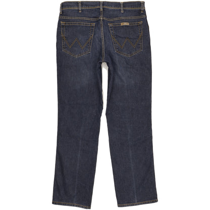 Wrangler Men Blue Straight Regular Stretch Jeans W34 L30