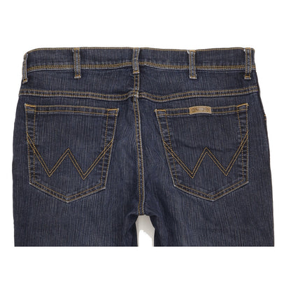 Wrangler Men Blue Straight Regular Stretch Jeans W34 L30