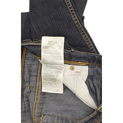 Wrangler Men Blue Straight Regular Stretch Jeans W34 L30
