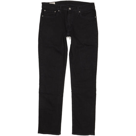 Levi's 511 Men Black Straight Slim Stretch Jeans W34 L33