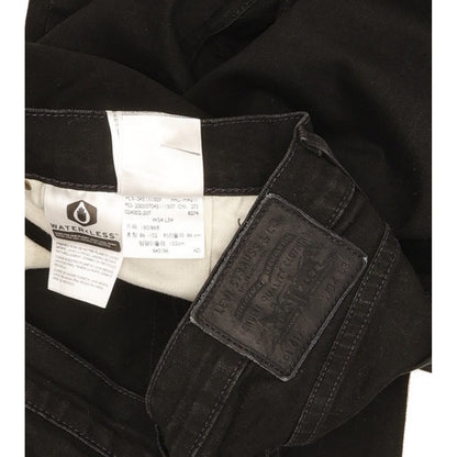Levi's 511 Men Black Straight Slim Stretch Jeans W34 L33