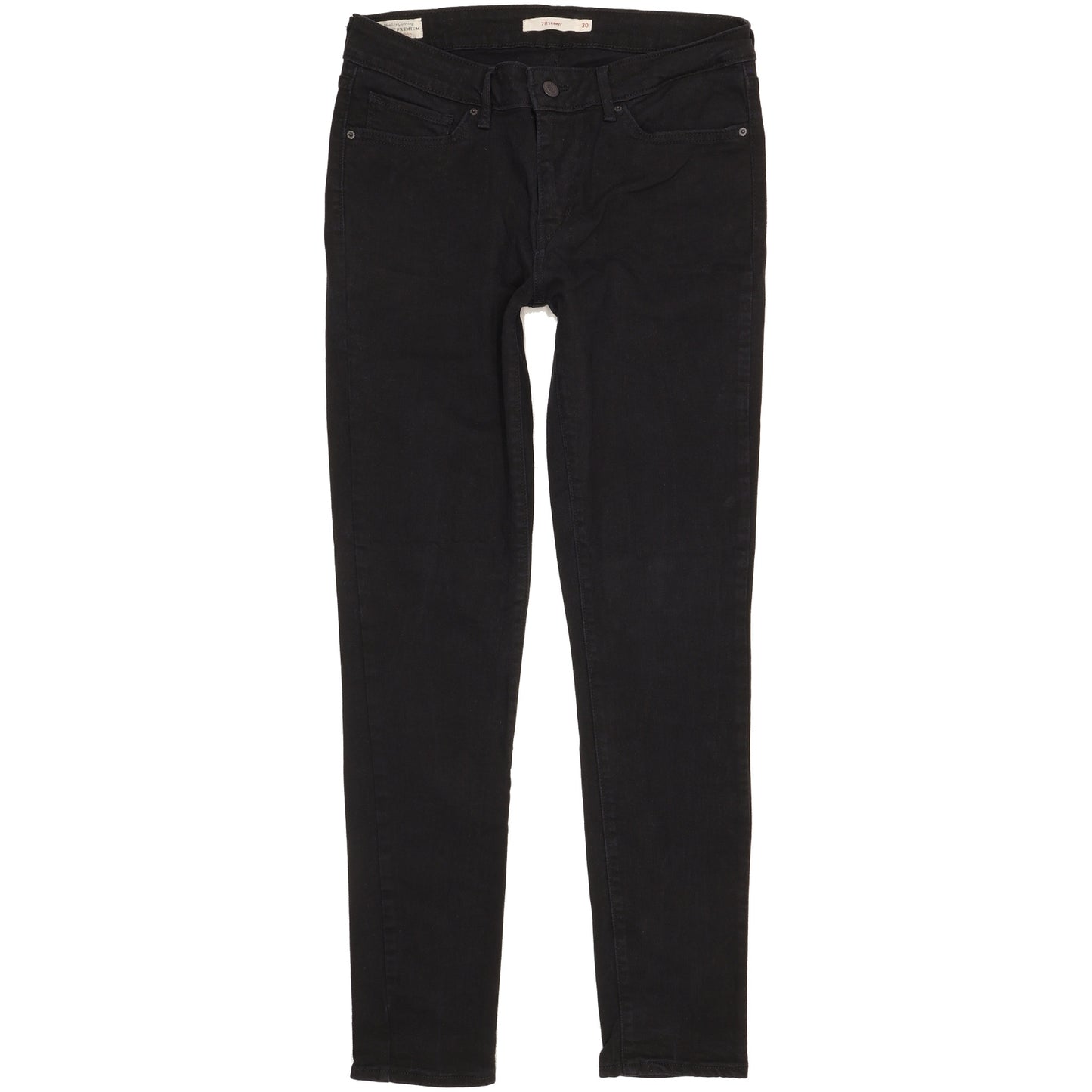Levi's 711 Women Black Skinny Slim Stretch Jeans W30 L30