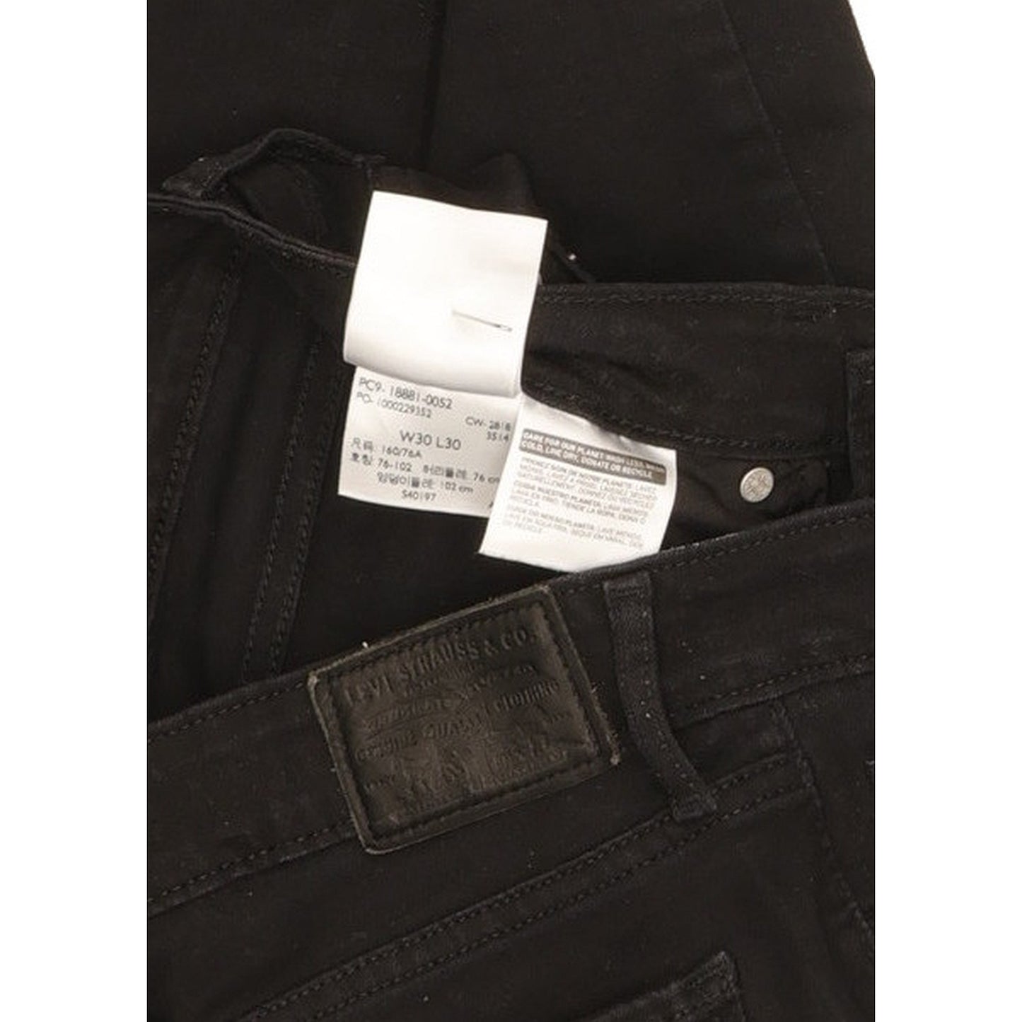 Levi's 711 Women Black Skinny Slim Stretch Jeans W30 L30