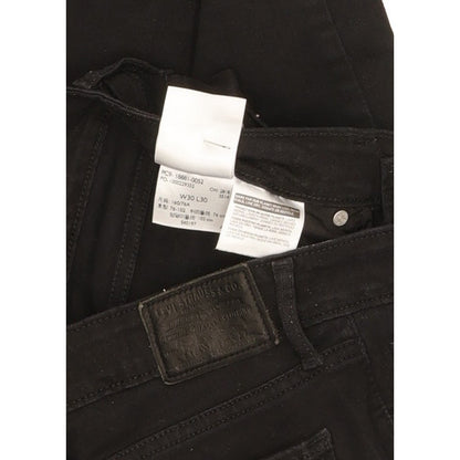 Levi's 711 Women Black Skinny Slim Stretch Jeans W30 L30