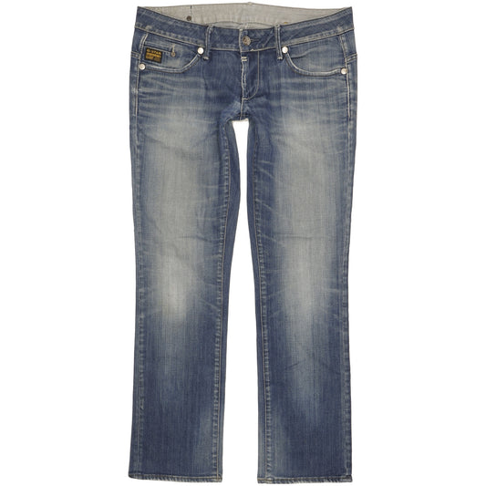 G-Star Midge Women Blue Straight Slim Stretch Jeans W32 L31