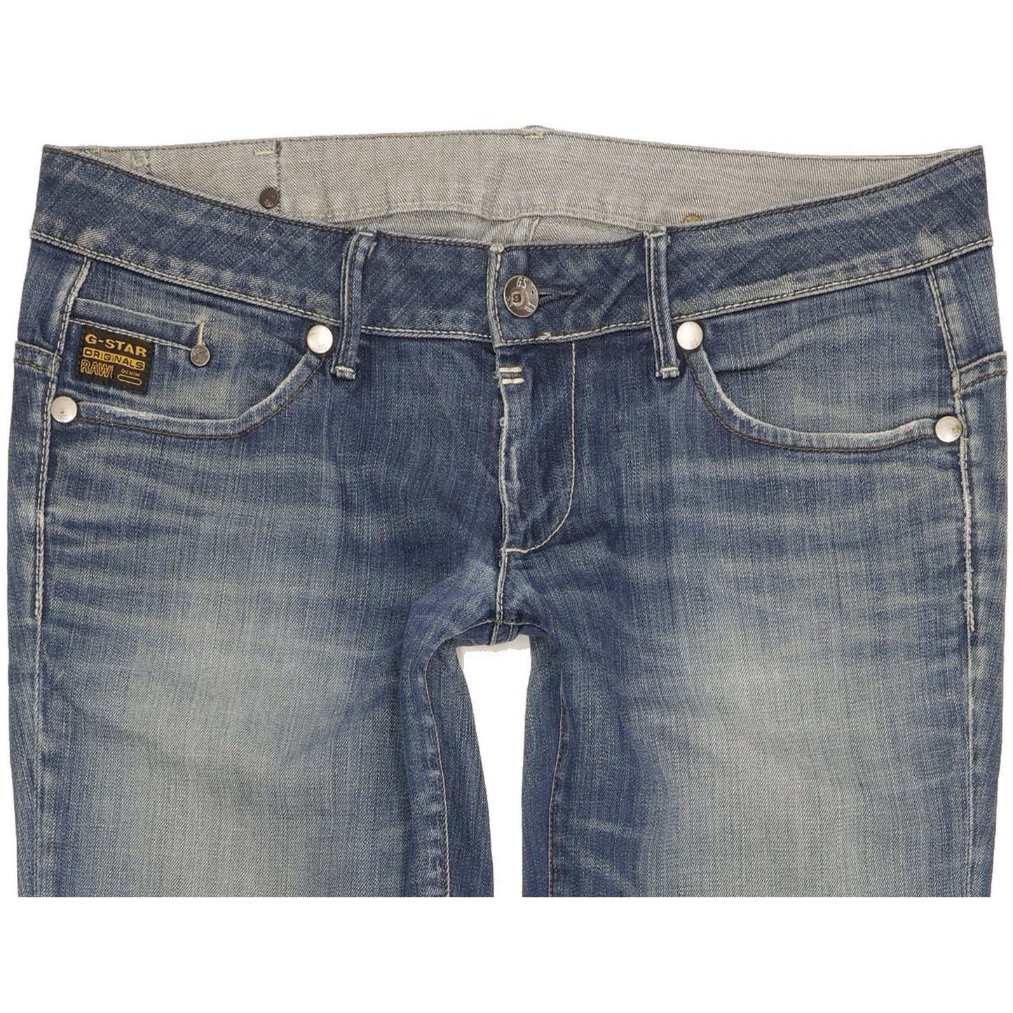 G-Star Midge Women Blue Straight Slim Stretch Jeans W32 L31